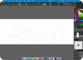Preliminary sketch, artwork 1