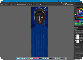 Painting in progress, artwork 2