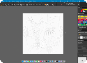 Preliminary sketch, artwork 3