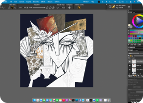 Painting in progress, artwork 3