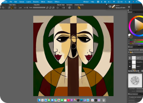 Painting in progress, artwork 5