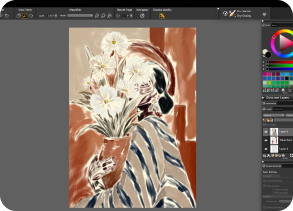 Painting in progress, artwork 6