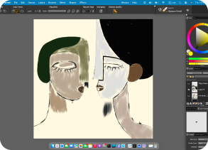 Painting in progress, artwork 9