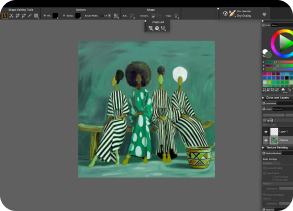 Painting in progress, artwork 10