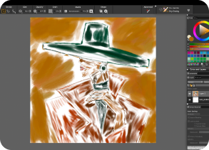 Painting in progress, artwork 11