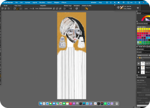 Painting in progress, artwork 12